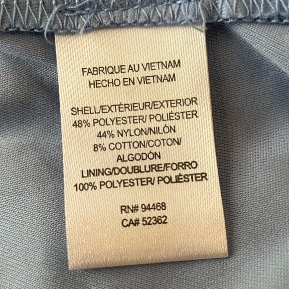 Avec Les Filles Blue Floral Off Shoulder Button Down Lace Dress - Picture 9 of 9